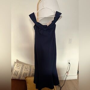 Gal Meets Glam Strapless Navy Dress